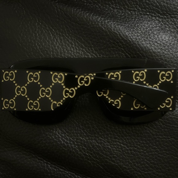 Gucci shield sunglasses black size 59 - Picture 2 of 4